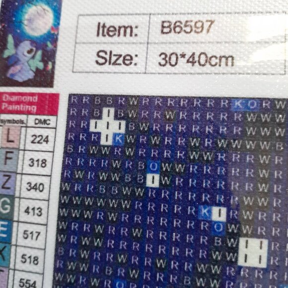 Stitch Diamond Painting Kit for Adults and Kids Cartoon Stitch Lilo Art 5D NEW - Picture 6 of 9